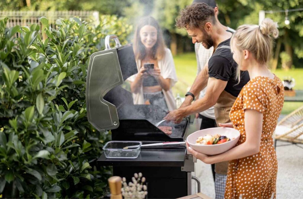 Mediterranean grill outdoor dinner