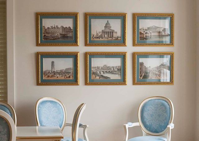 Parisian French wall art dining room