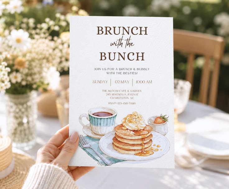 Sunday brunch invitation