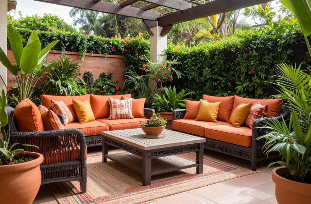 backyard cushions outdoor seating