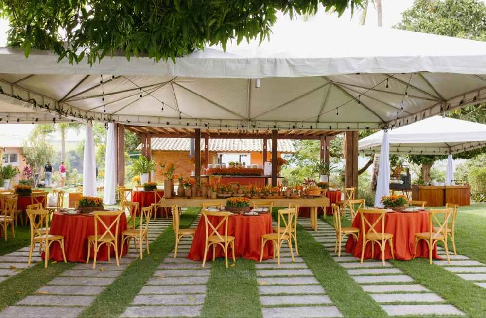 backyard outdoor canopy party