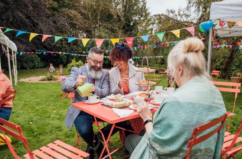 backyard picnic tea party