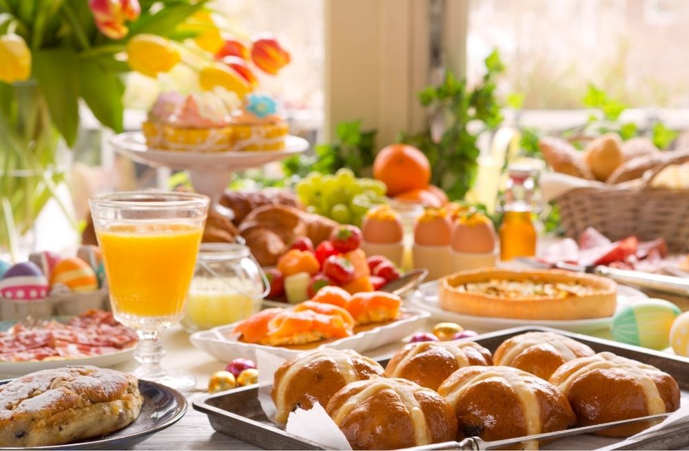 beautiful brunch buffet