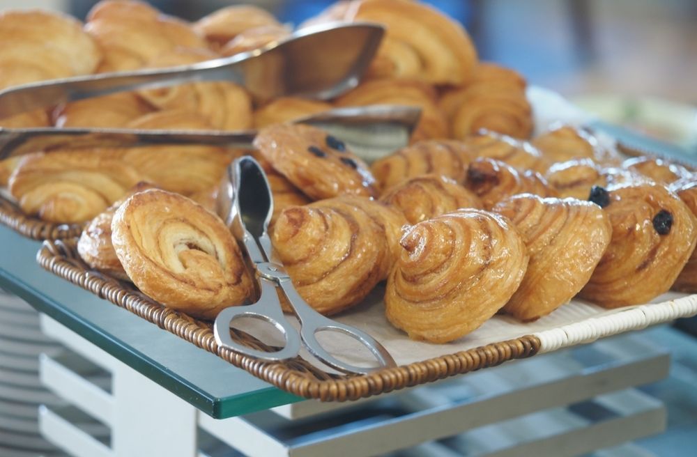 brunch pastry tray