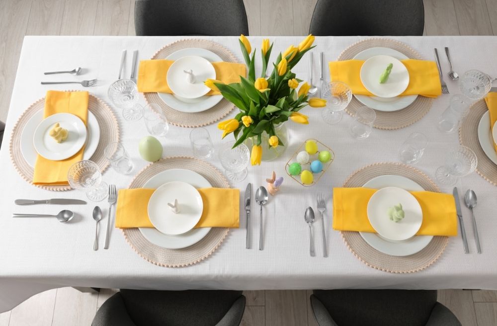 coordinated table setting