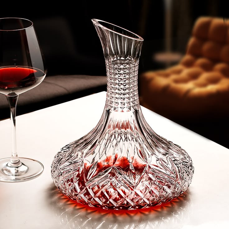 crystal wine decanter