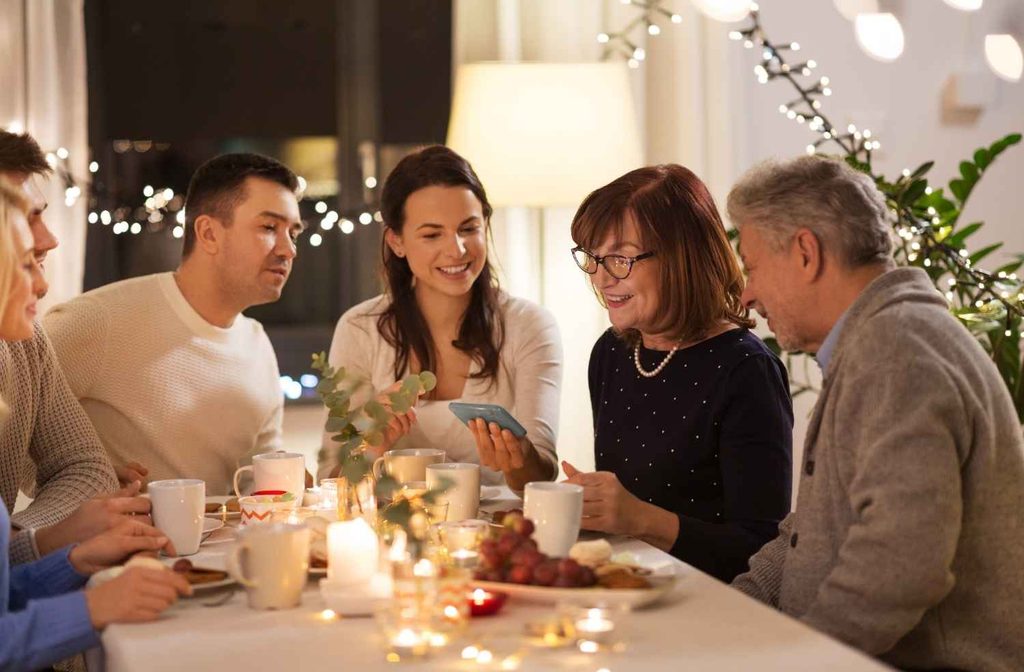 dinner party guests conversation connection