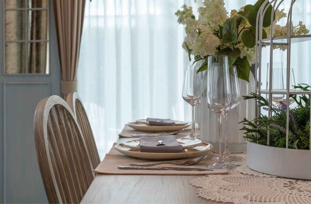 elegant French table setting