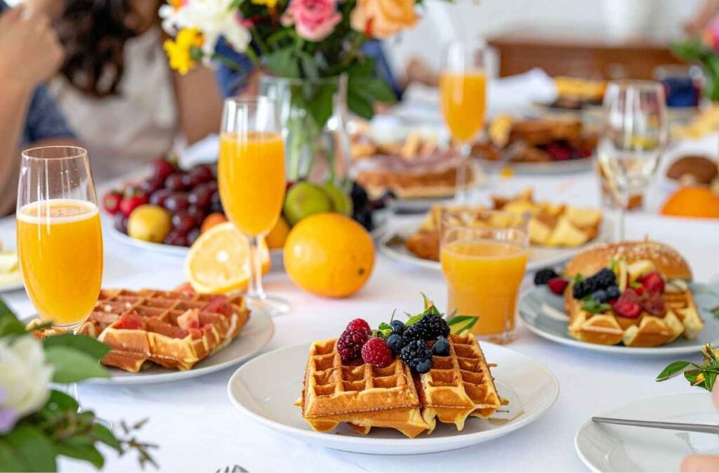 elegant brunch party