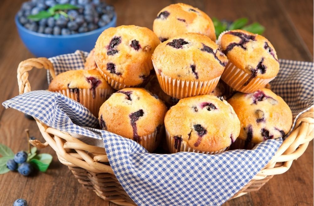 fresh muffins breakfast
