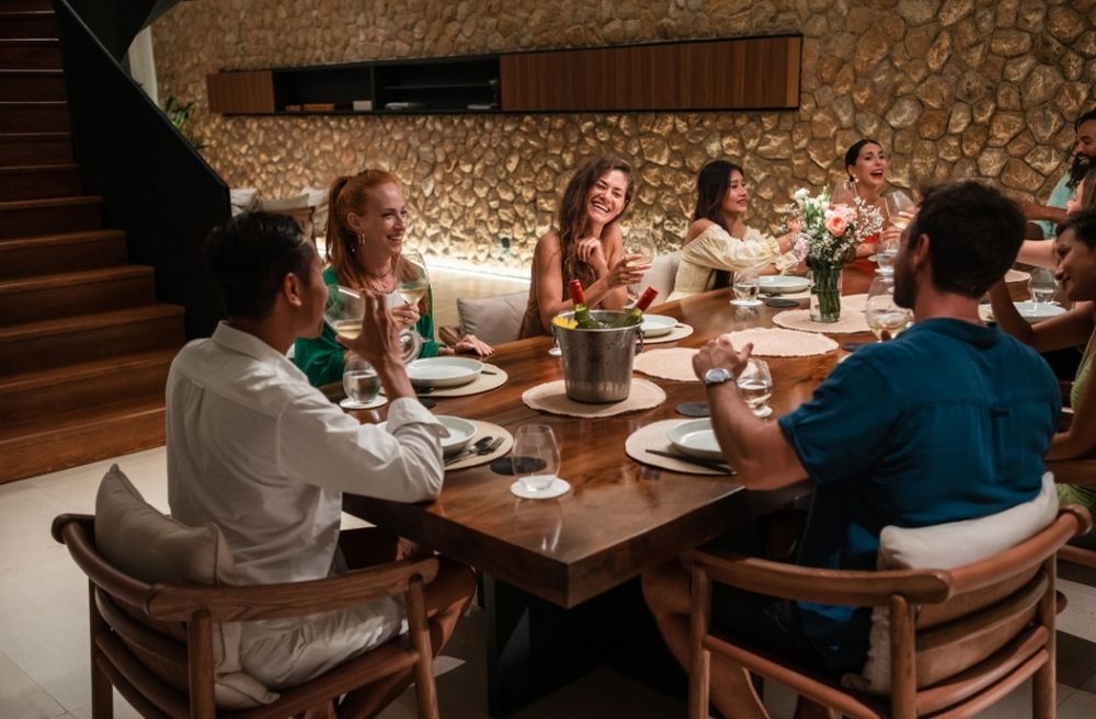 late night dinner party