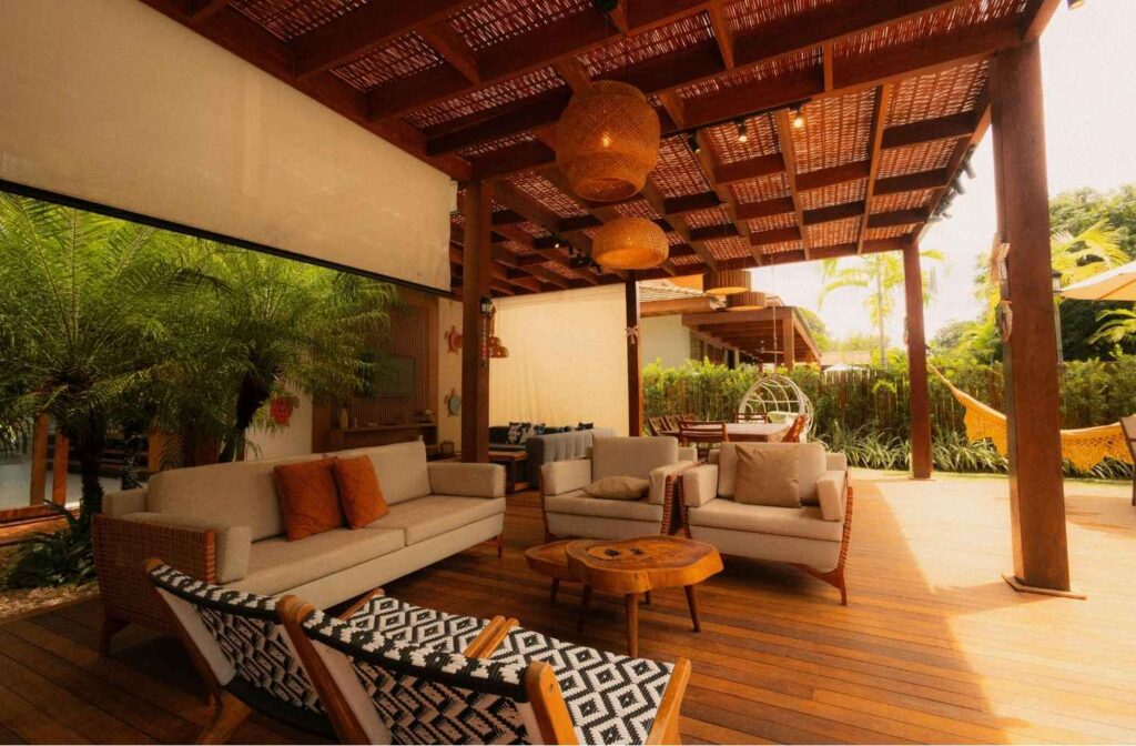 neutral patio decor color scheme