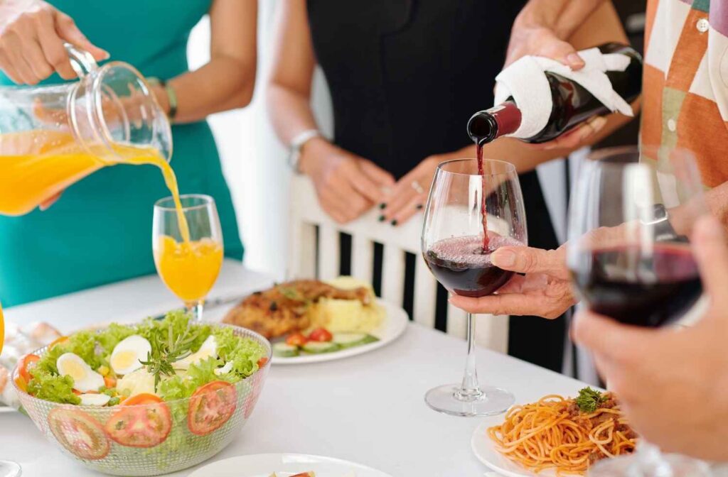 non alcoholic drinks party table