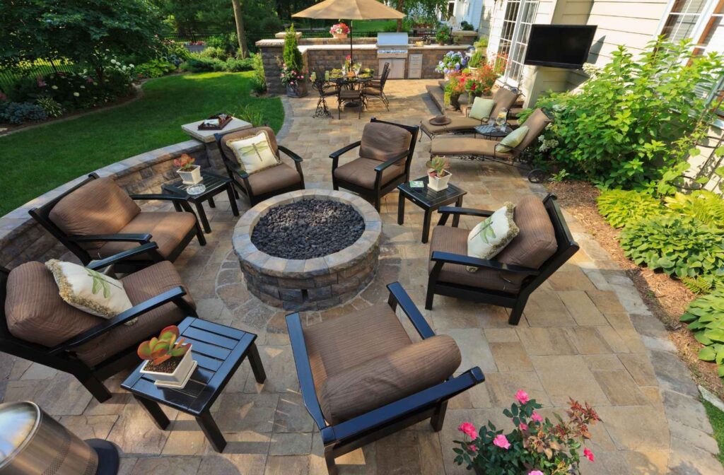 outdoor serving table