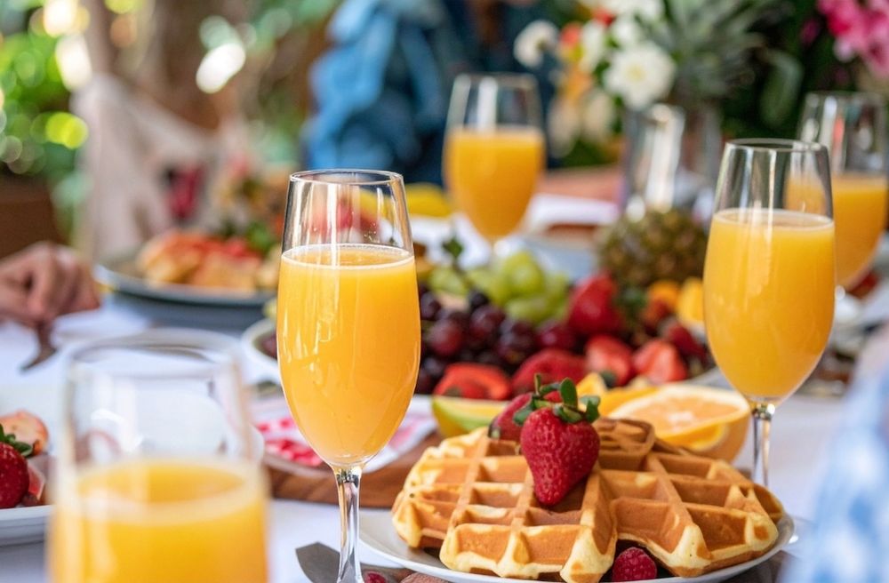 personalized brunch table