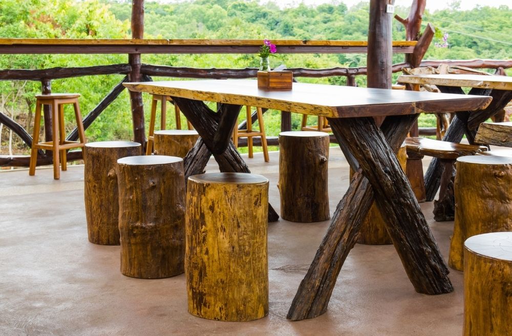 rustic brunch table