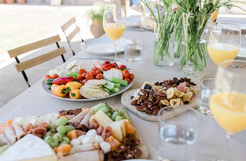 shared platters outdoor dinner