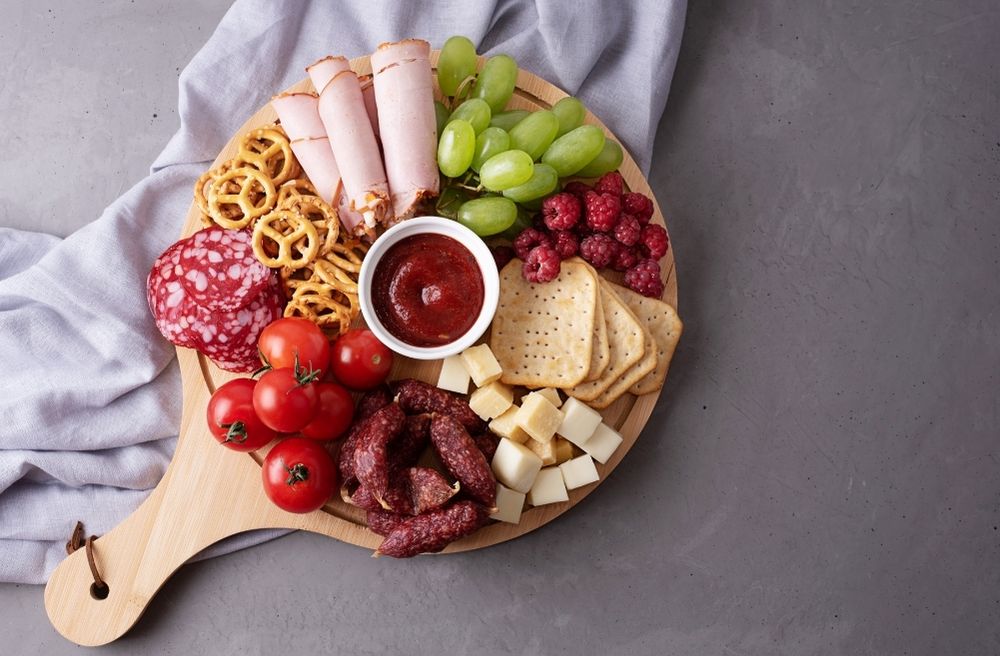 small wooden charcuterie board