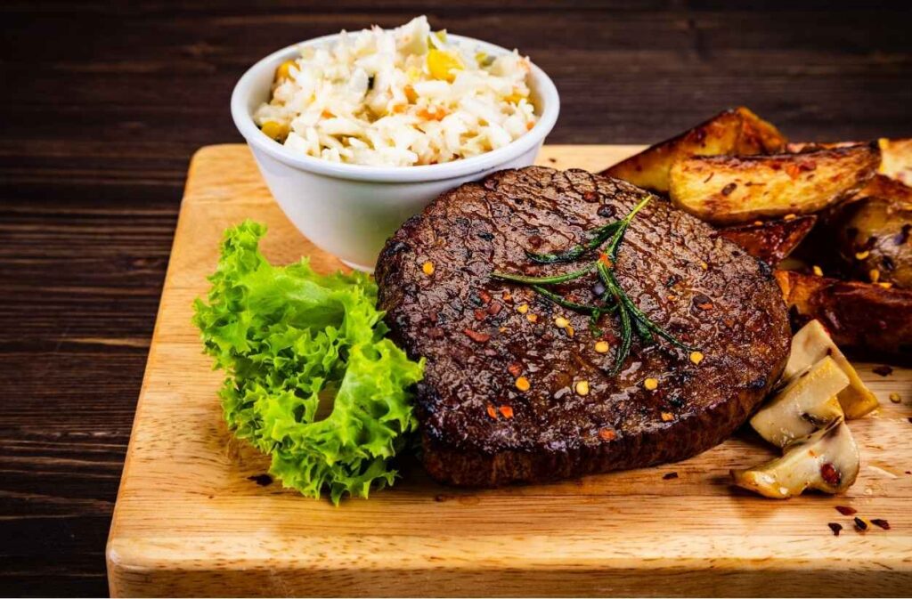 steak outdoor dinner party