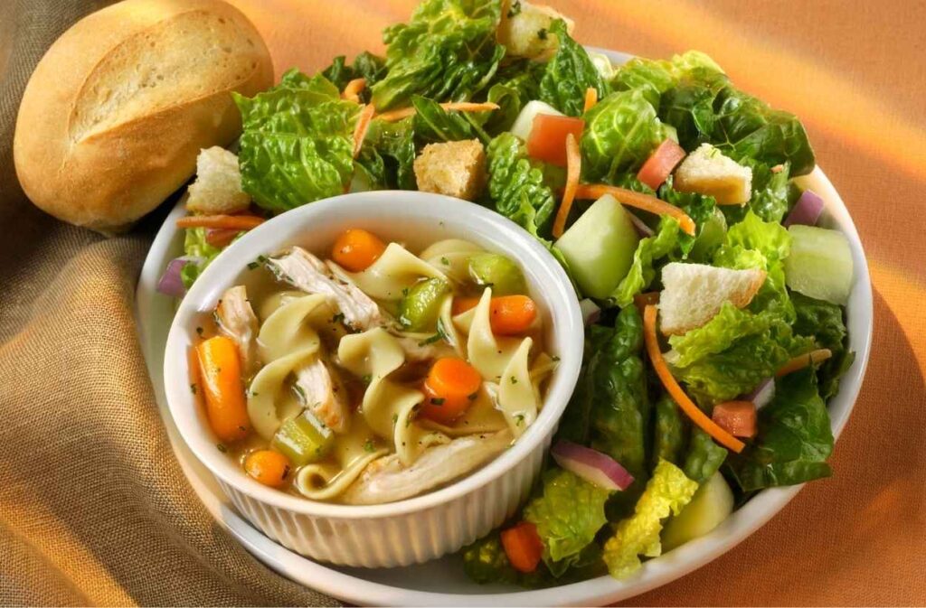 summer soup salad dinner