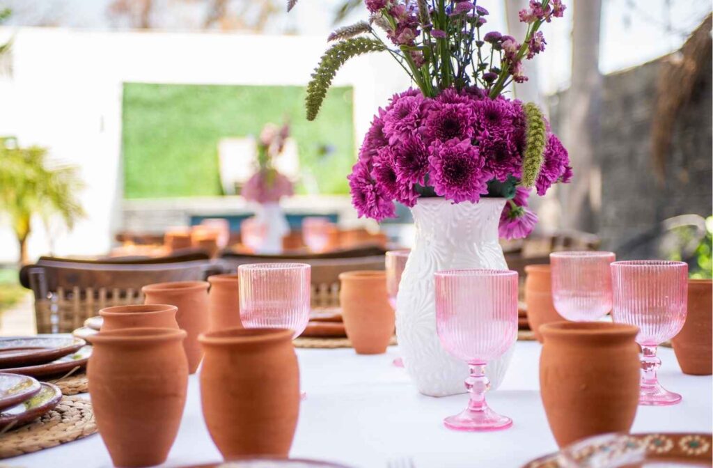 terracotta table decor