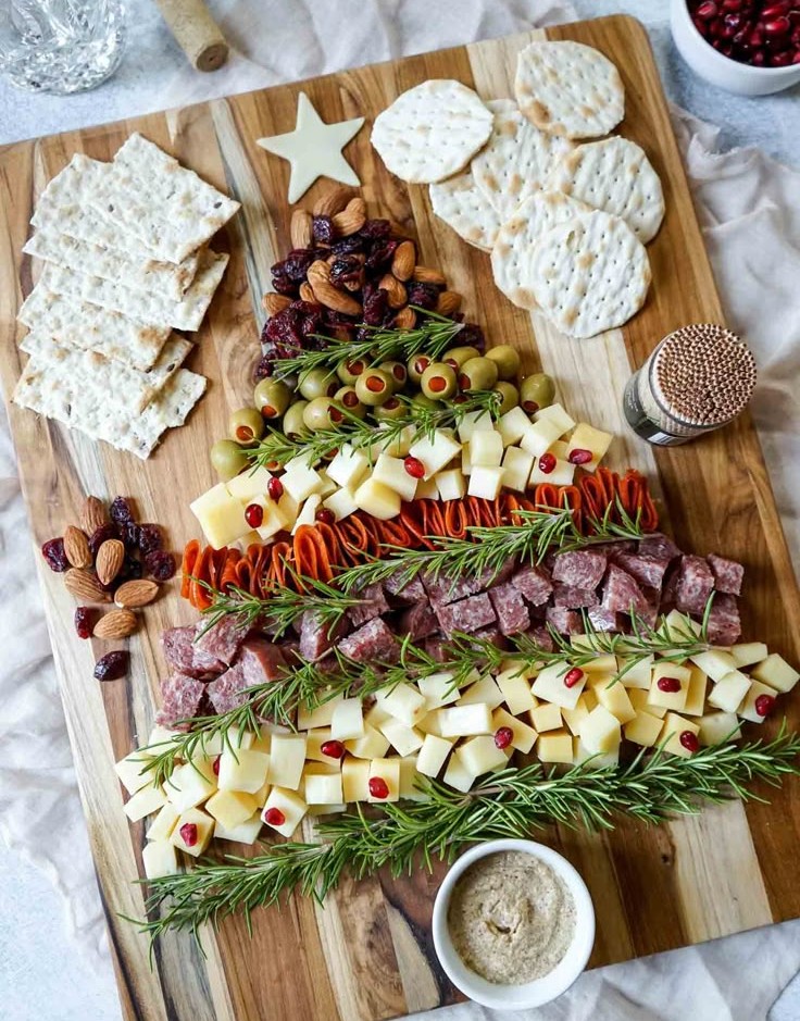 Christmas tree charcuterie