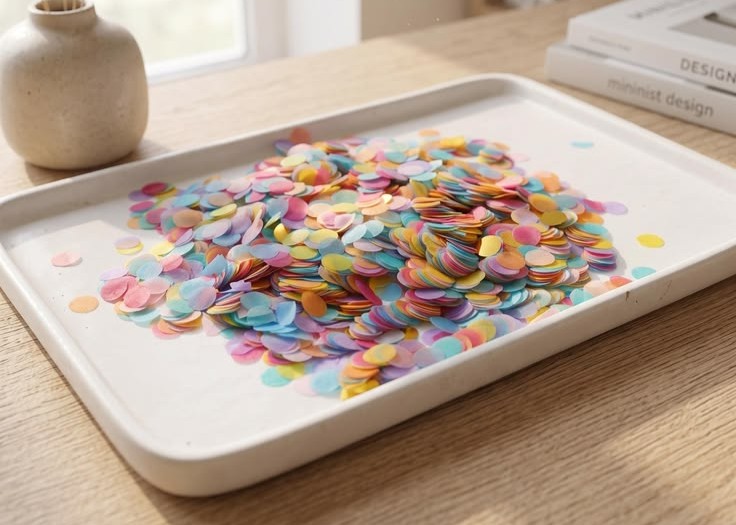 DIY paper confetti party