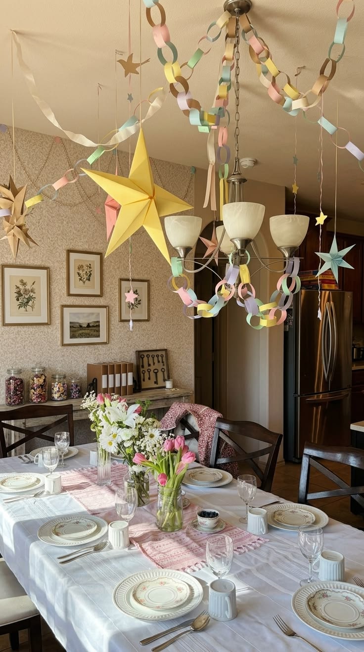 DIY party decorations elegant party setup