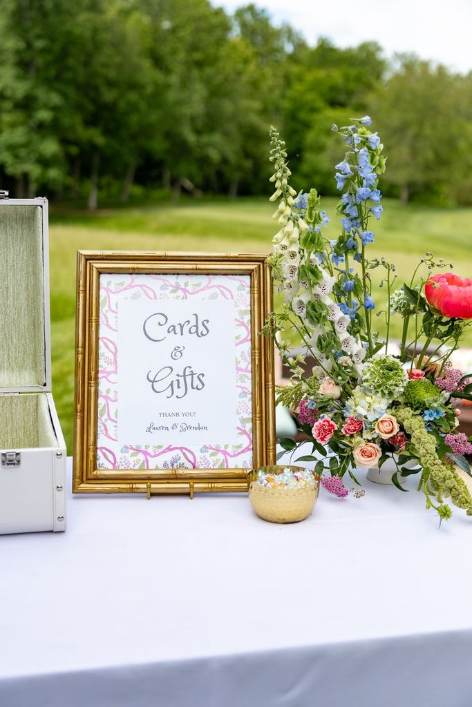 Floral Welcome Table