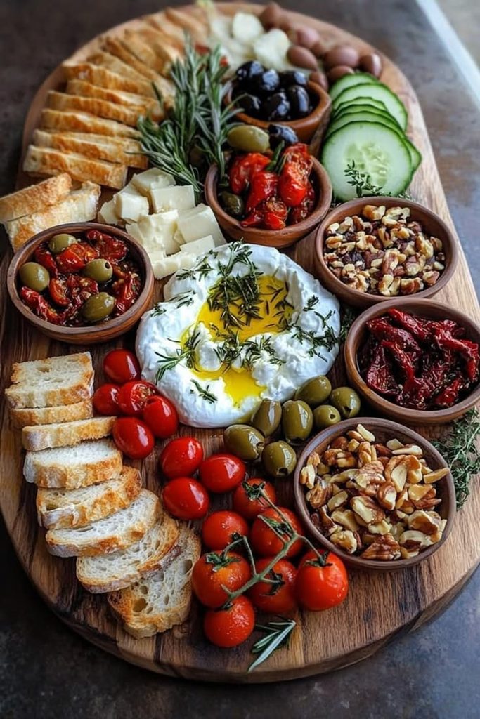 Mediterranean breakfast board