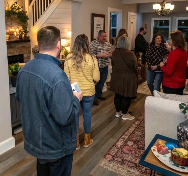 Relaxed housewarming gathering