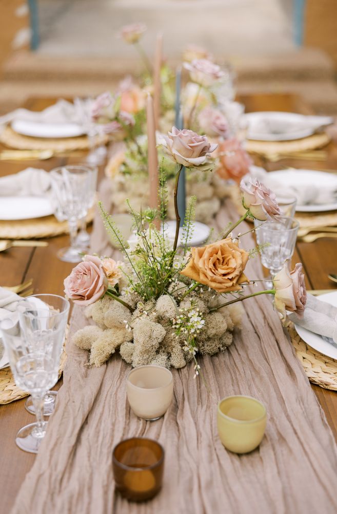 affordable elegant table centerpiece dinner party