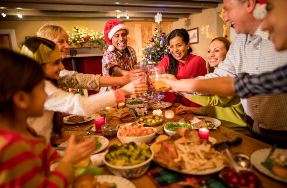 After Christmas dinner party