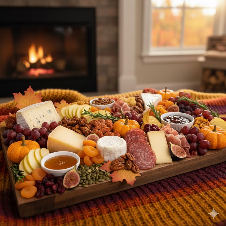 autumn harvest charcuterie board