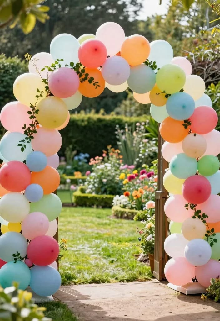 balloon entrance decor