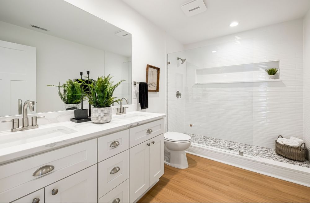 bathroom plant decor
