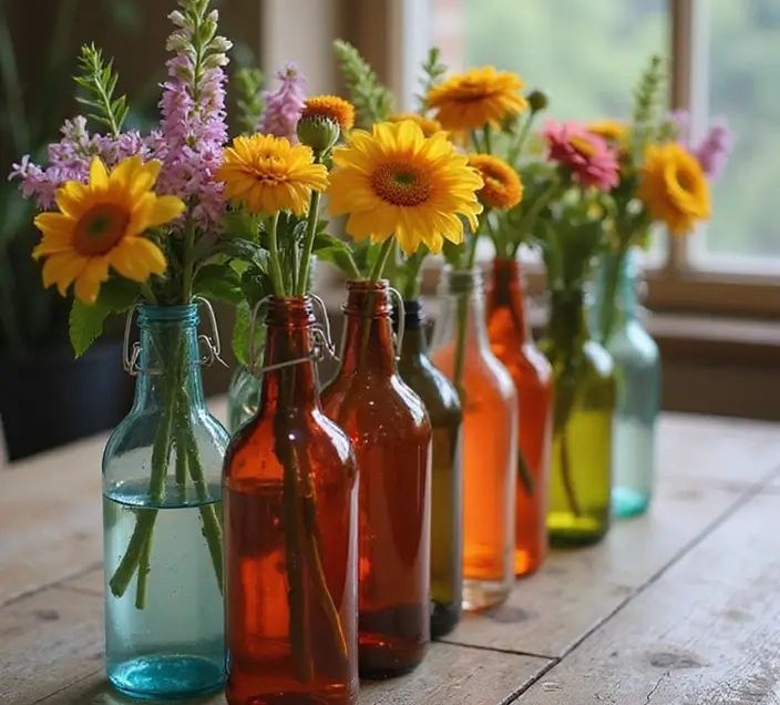 bottle vase party table