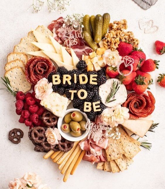 bridal shower charcuterie board