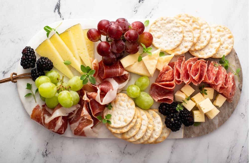 classic cheese meat charcuterie board