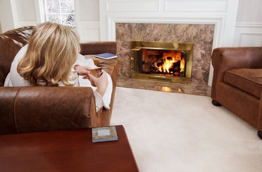 cozy fireside gathering