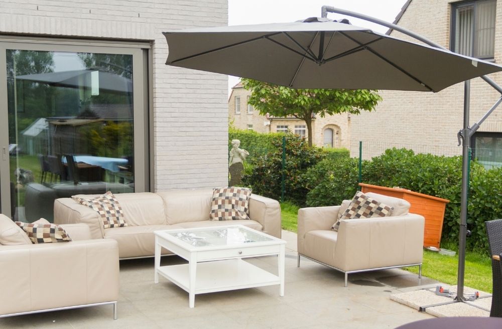 cozy outdoor lounge