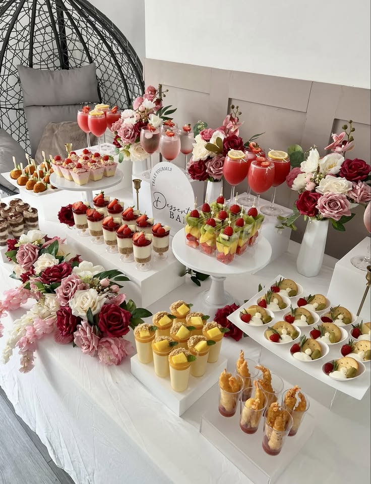 dessert party table