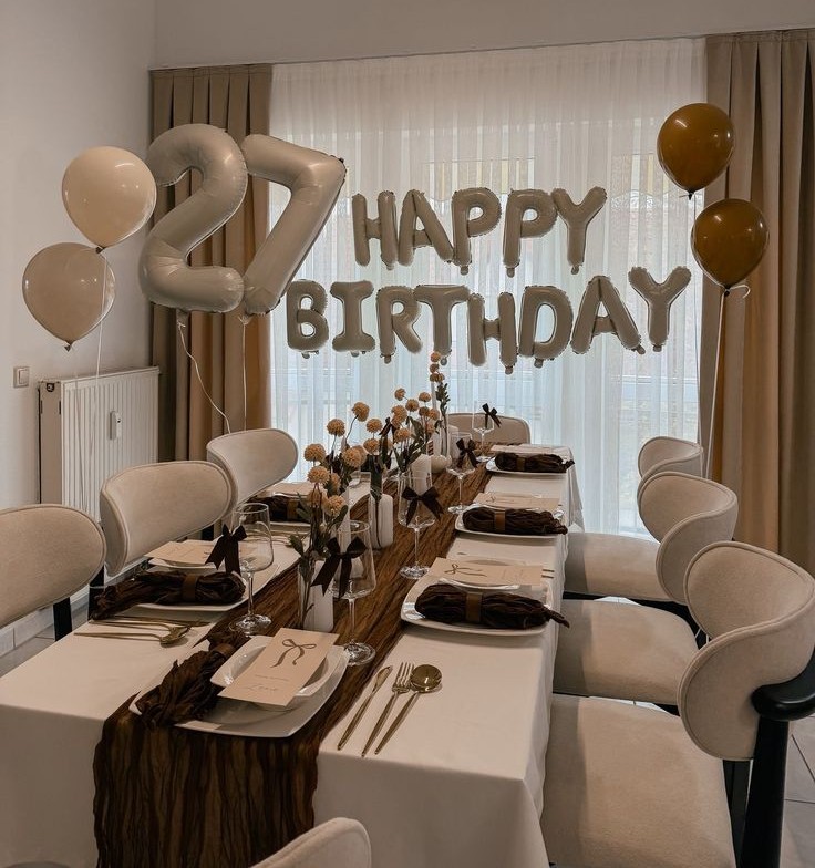 elegant birthday table