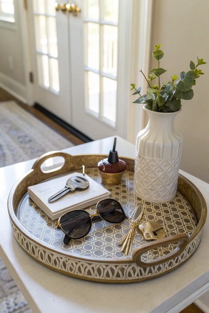 entryway tray decor