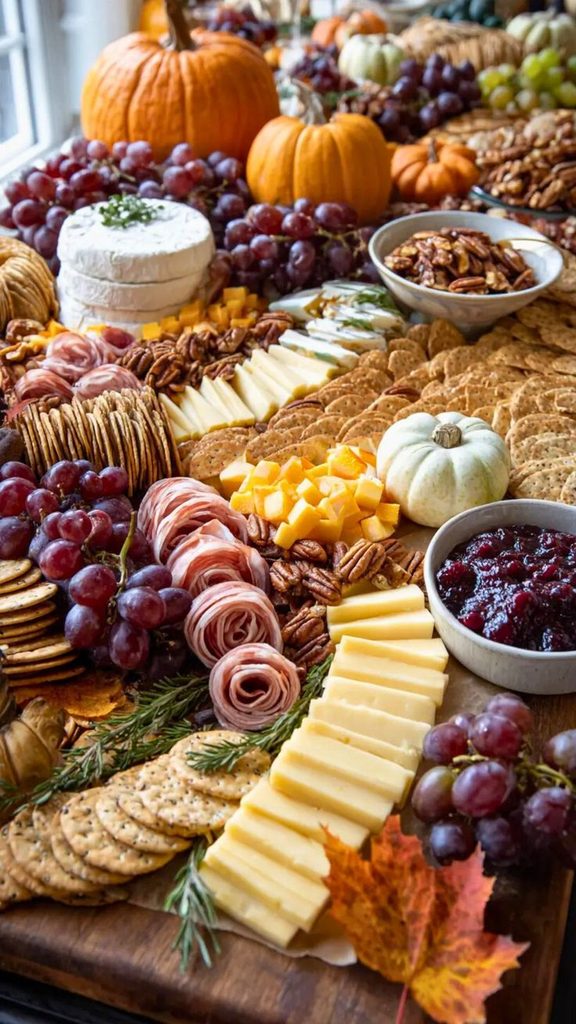 fall charcuterie table 