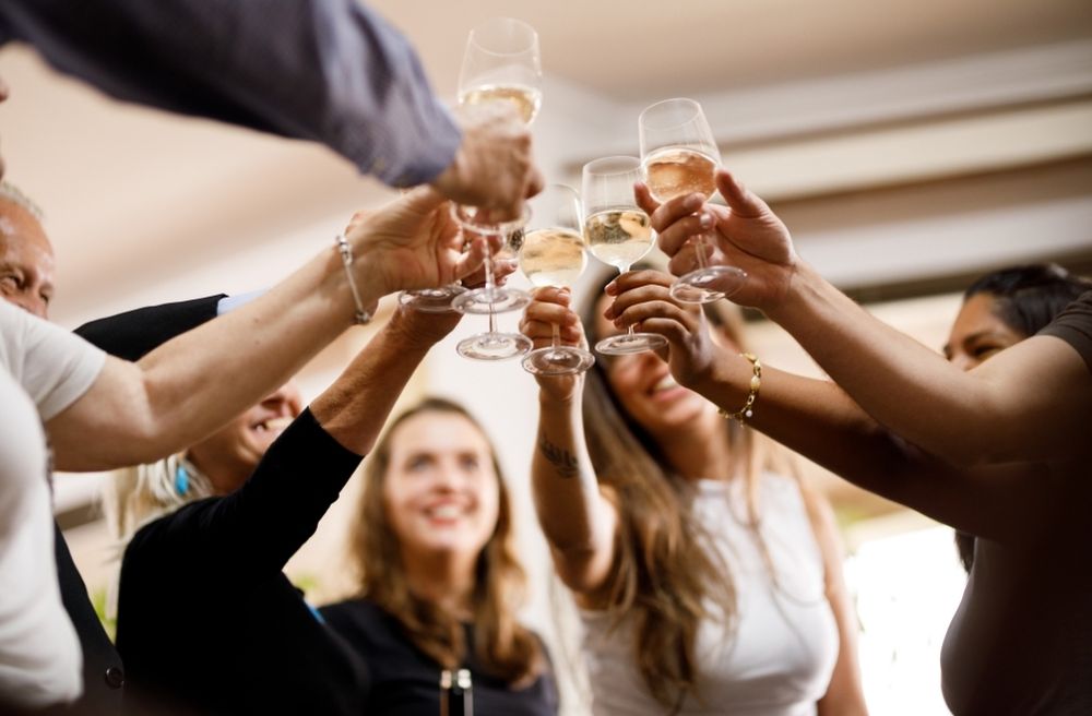 family celebration toast