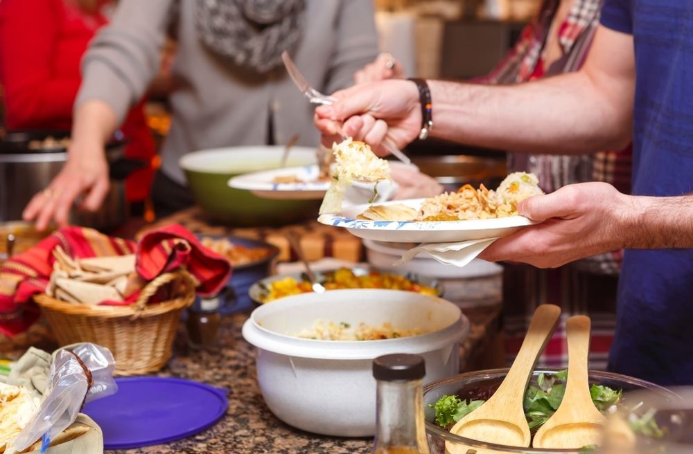 family potluck gathering