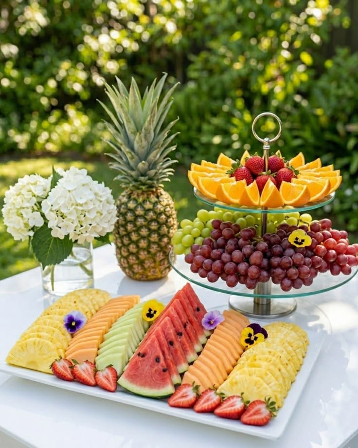 fruit table decor outdoor
