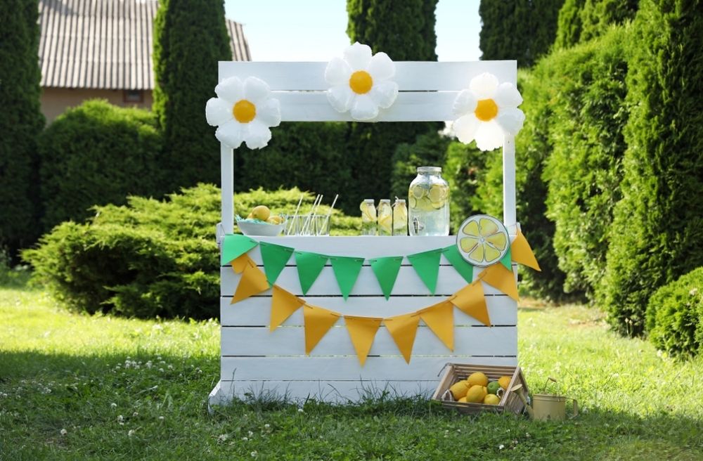 garden party lemonade stand