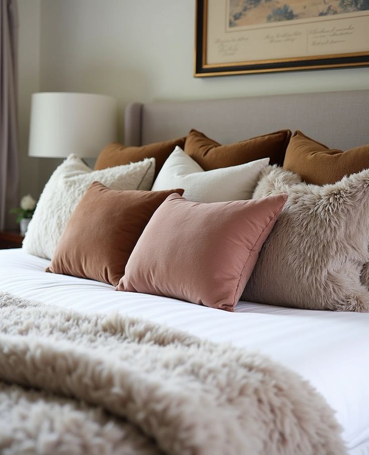 guest bed throw pillows